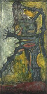 Francis Newton Souza - Nude Metamorphosed Into Insect - 1957