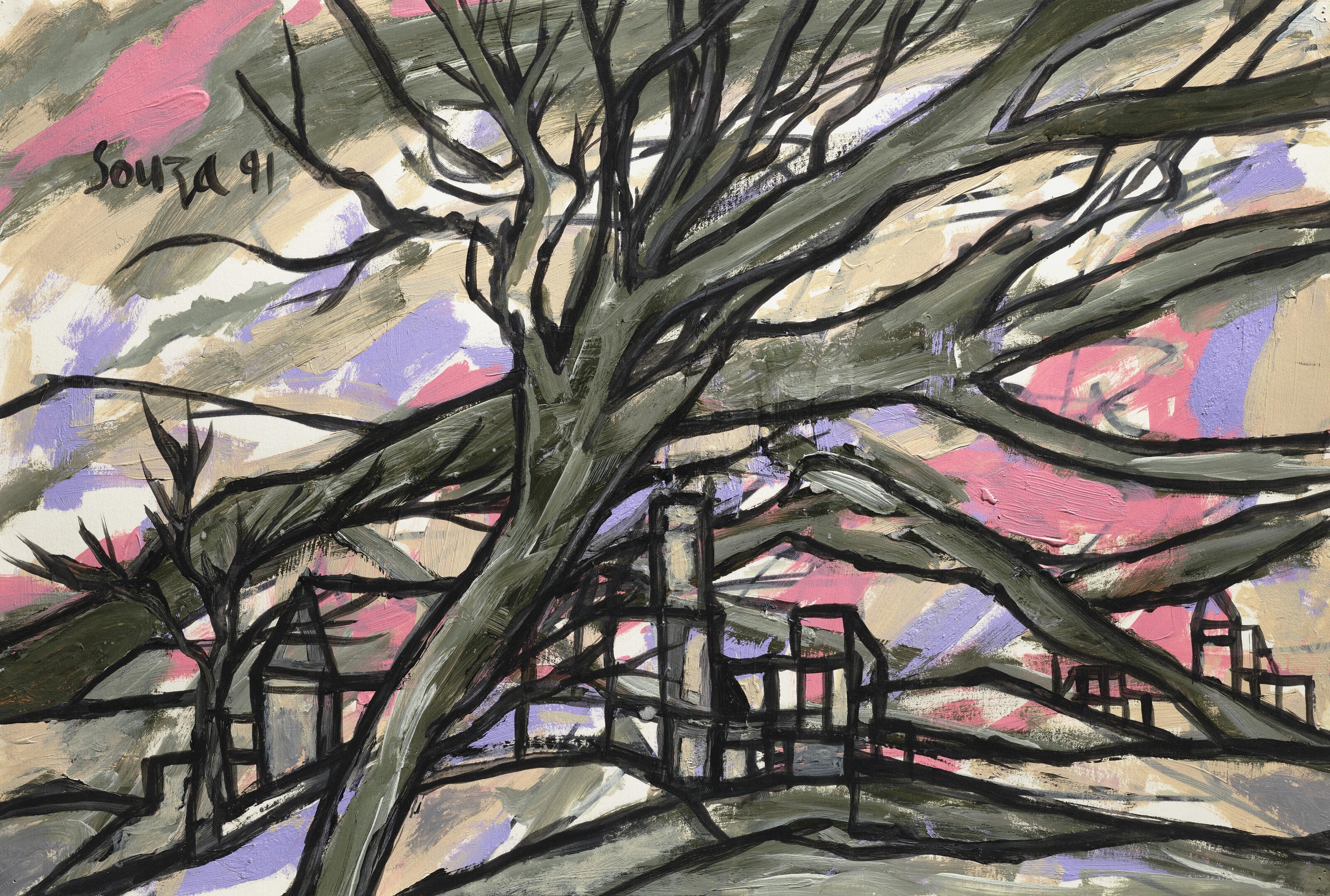 Francis Newton Souza - Old Trees