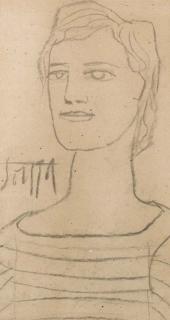 Francis Newton Souza - Portrait of Claudine