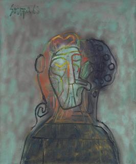 Francis Newton Souza - Portrait of Madame Blavatska