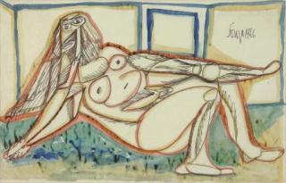 Francis Newton Souza - Reclining Nude