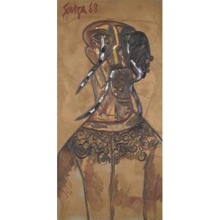 Francis Newton Souza - St. Stephen, Homage To Stephen Spender