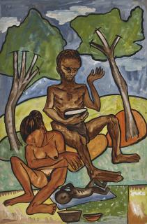 Francis Newton Souza - The Naked Family (Bombay Beggars)