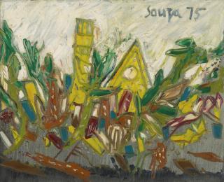 Francis Newton Souza - The Old Town Clock