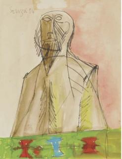 Francis Newton Souza - Three Drawings