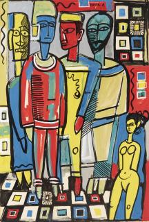 Francis Newton Souza - Untitled (Figures)