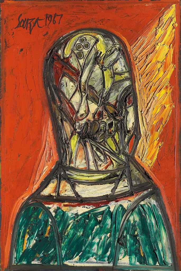 Francis Newton Souza - Untitled (Head)