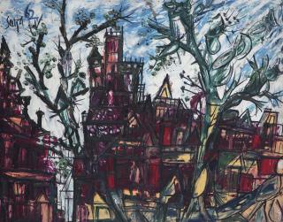 Francis Newton Souza - Untitled (Landscape)