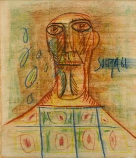 Francis Newton Souza - Untitled (Man In Tunic)