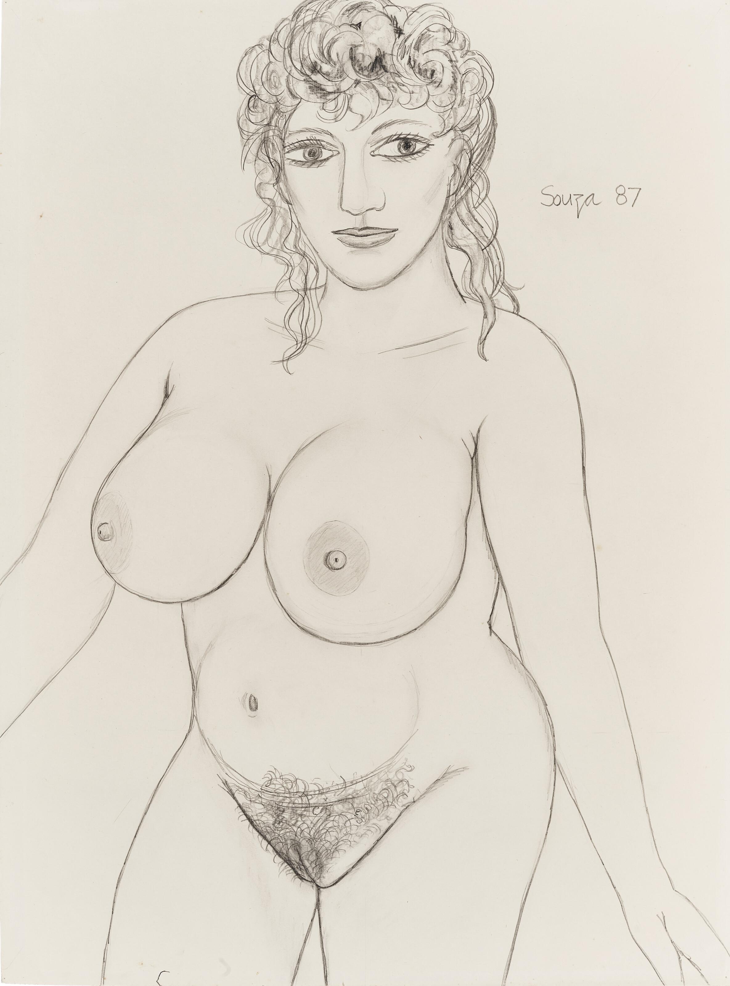 Francis Newton Souza - Untitled (Nude)