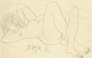 Francis Newton Souza - Untitled (Nude)