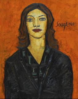 Francis Newton Souza - Untitled (Portrait Of A Lady)