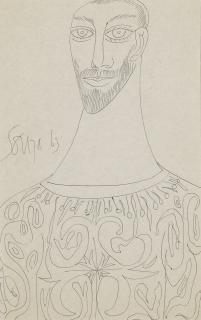 Francis Newton Souza - Untitled (Portrait)