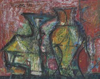 Francis Newton Souza - Untitled (Still Life with Chalice)