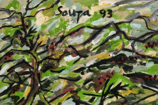 Francis Newton Souza - Untitled (Treetops)