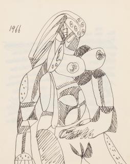 Francis Newton Souza - Untitled (Woman)