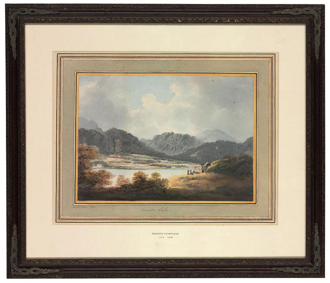 Francis Nicholson, O.W.S. - Coniston Lake, Cumbria