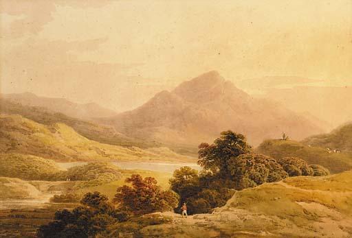 Francis Nicholson, O.W.S. - Glan Finlass and Ben Venue