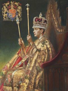 Francis Owen Salisbury, R.I., R.O.I., R.P. - His Majesty King George VI, portrait for the coronation picture