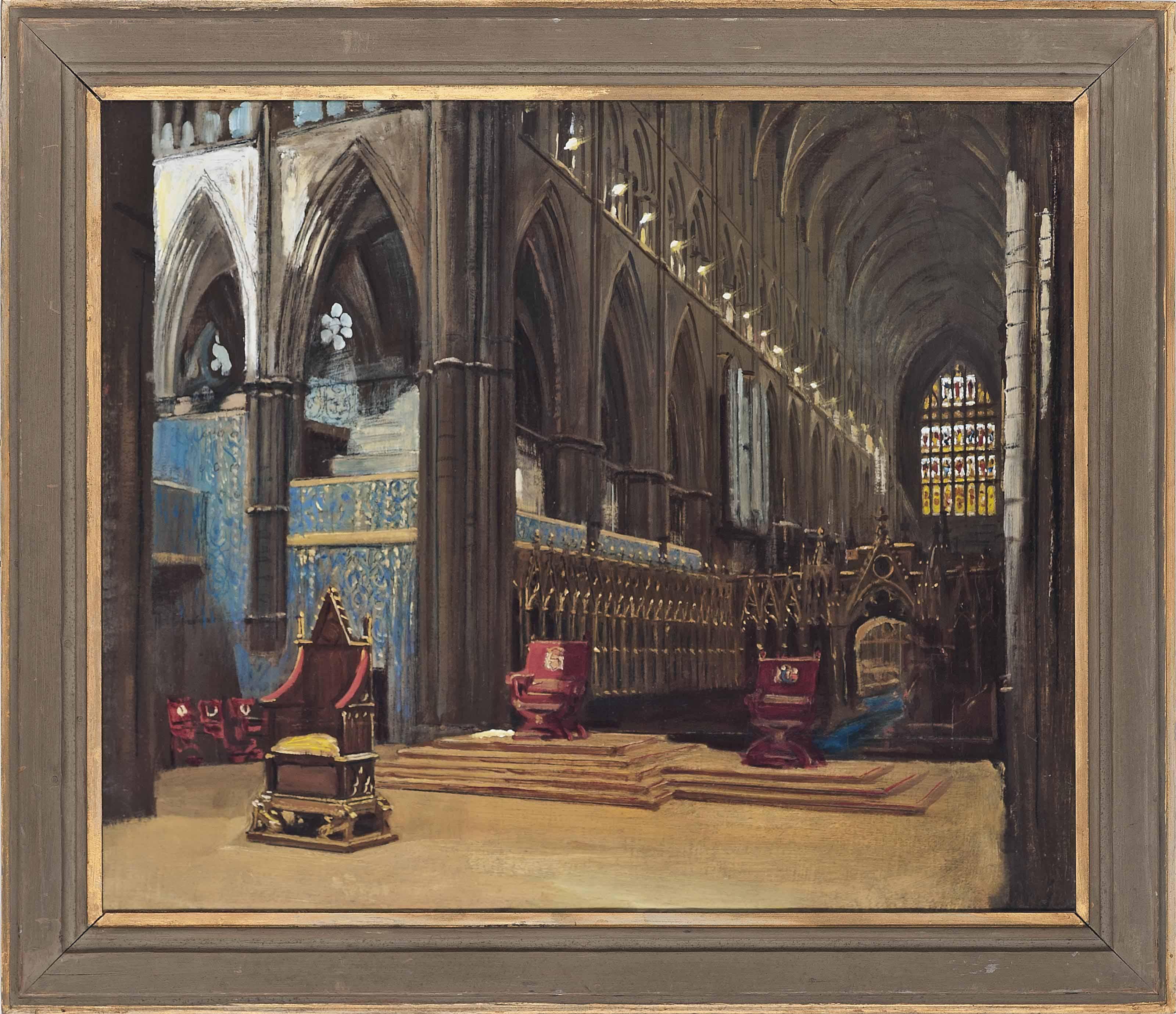 Francis Owen Salisbury, R.I., R.O.I., R.P. - The Interior Of Westminster Abbey