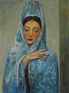 Francis Picabia - Espagnole ou Femme à la mantille bleue