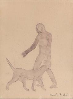 Francis Picabia - Homme et chien