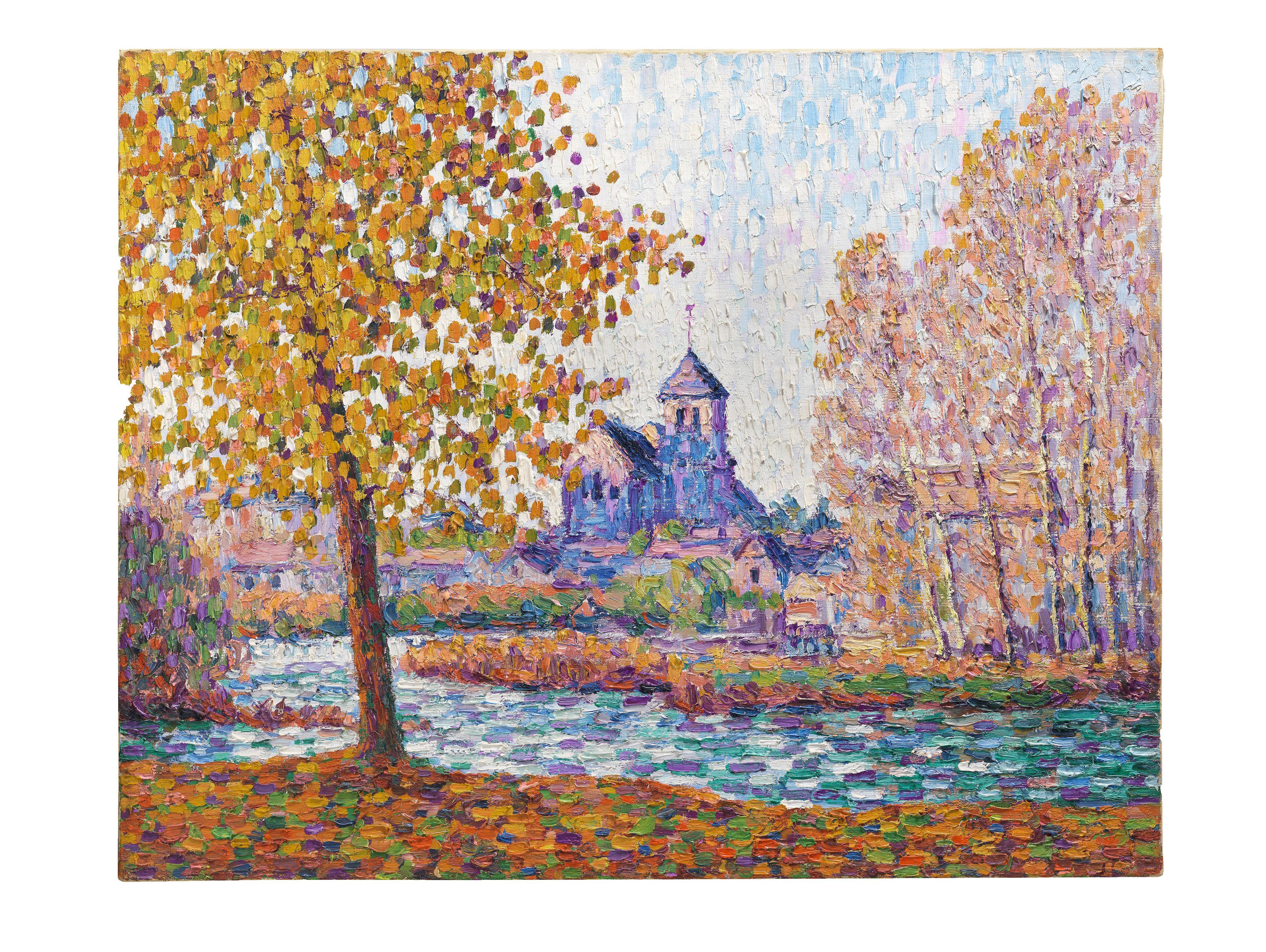 Francis Picabia - L\'église de Montigny, effet d\'automne