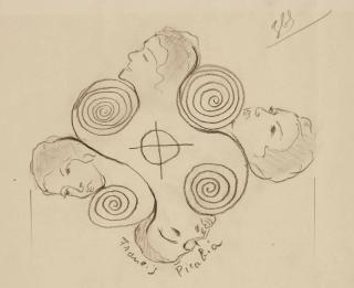 Francis Picabia - Projet De Couverture Pour L\'Exposition \