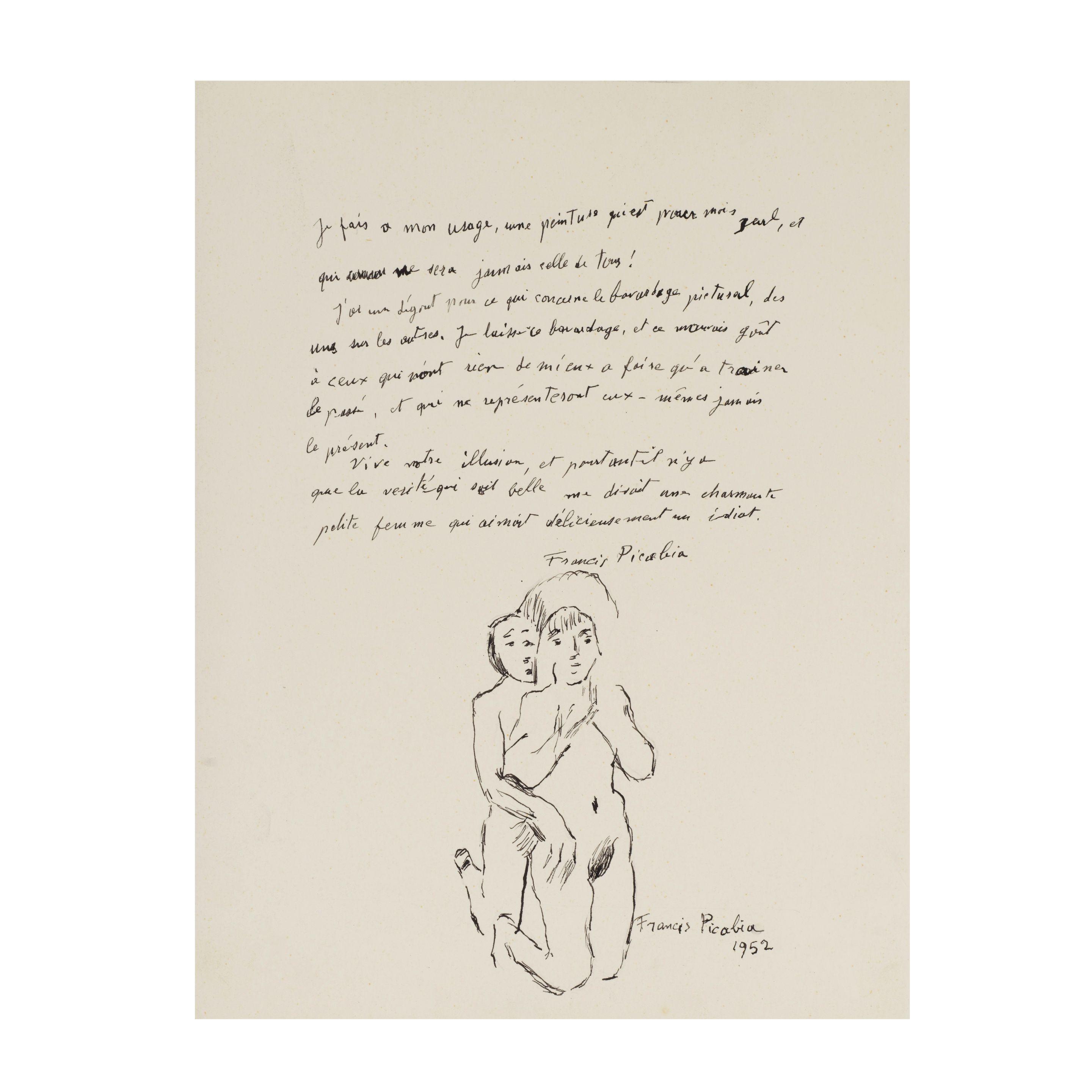 Francis Picabia - Reflexions et Dessin d\'un Couple