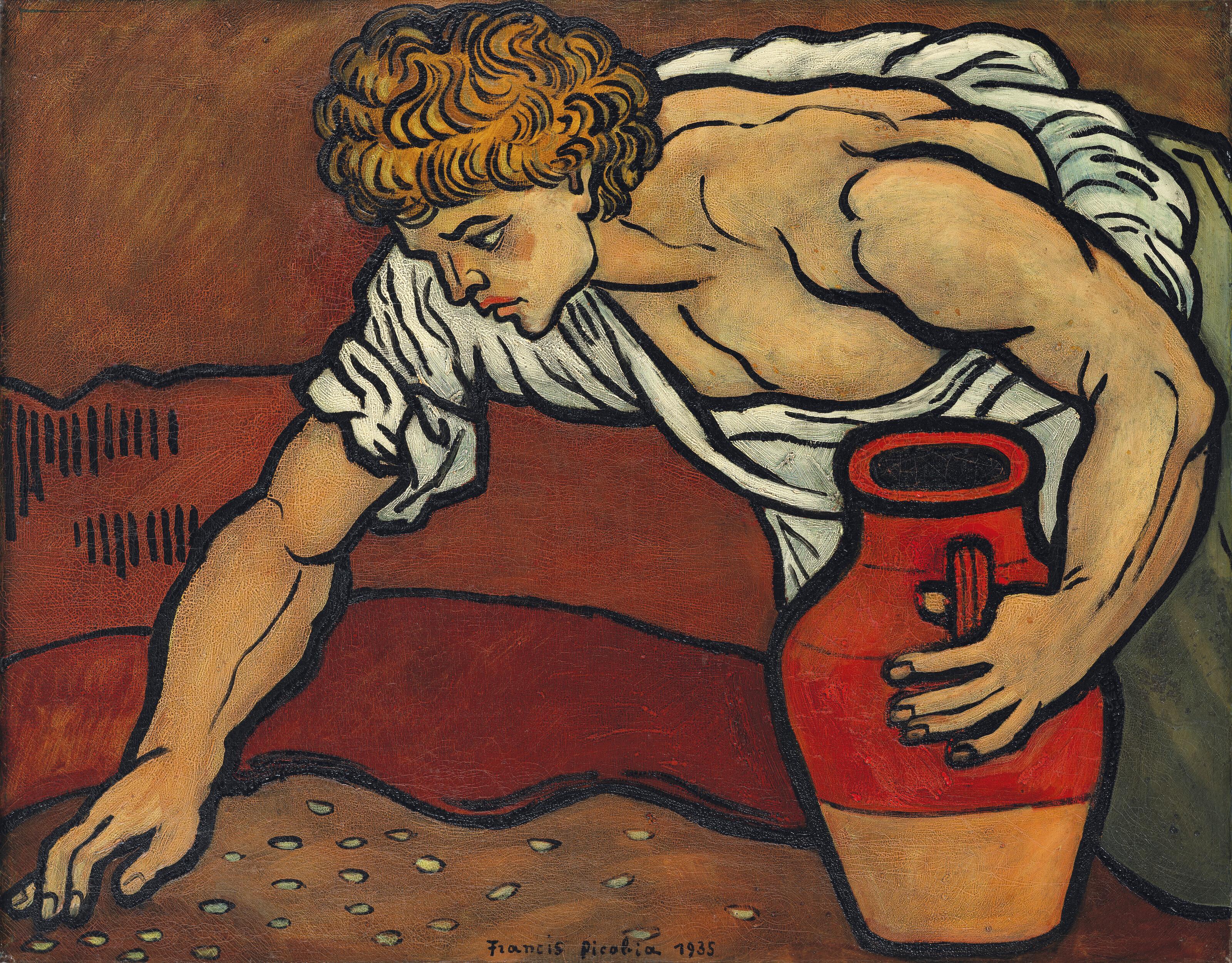 Francis Picabia - Sans titre (Garçon à la cruche)