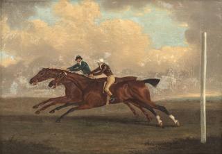 Francis Sartorius - A horse race said to be Hyale beating Aniseed at York