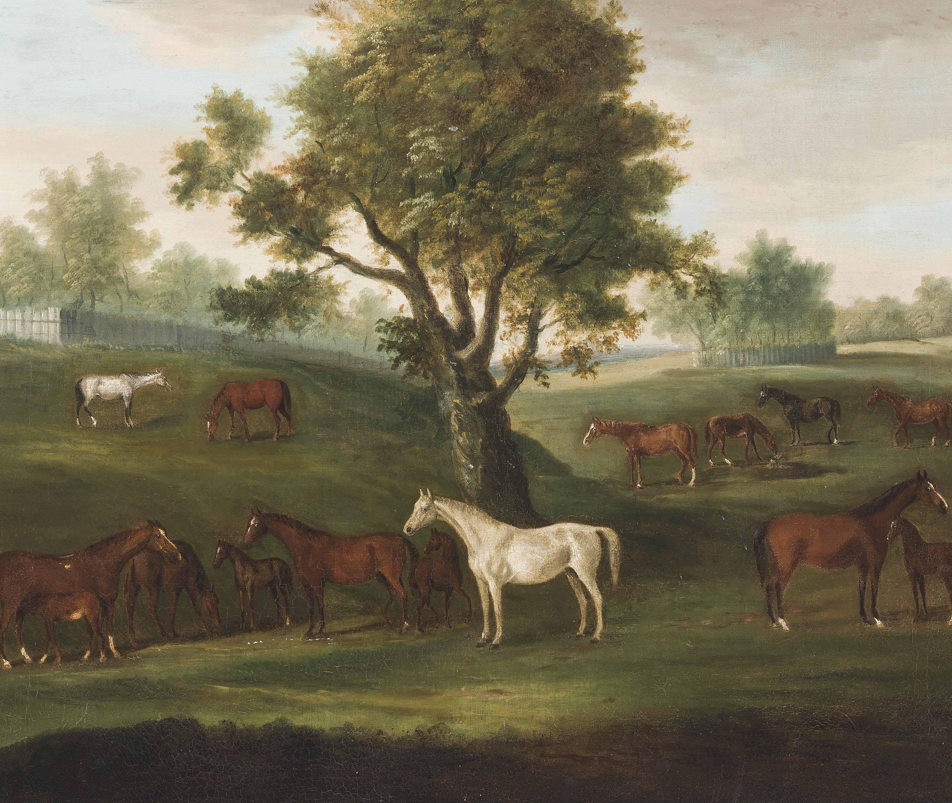 Francis Sartorius - Brood mares and foals grazing