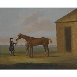Francis Sartorius - Eclipse, The Celebrated Racehorse, Held By A Groom By The Rubbing Down House, Newmarket