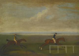 Francis Sartorius - The Race Between Lord Bolingbroke`S Lustre And Jenison Shafto\'S Alcides At The Beacon Course, Newmarket, 29Th April 1761