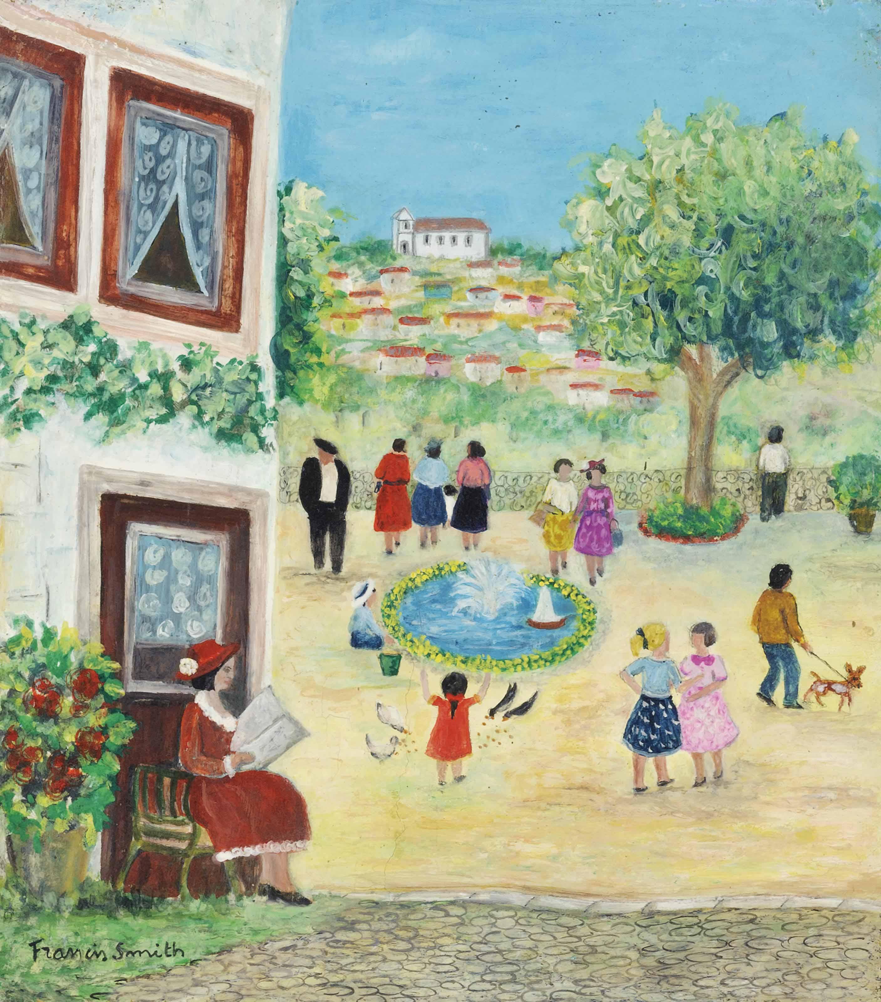 Francis Smith - La fontaine au village