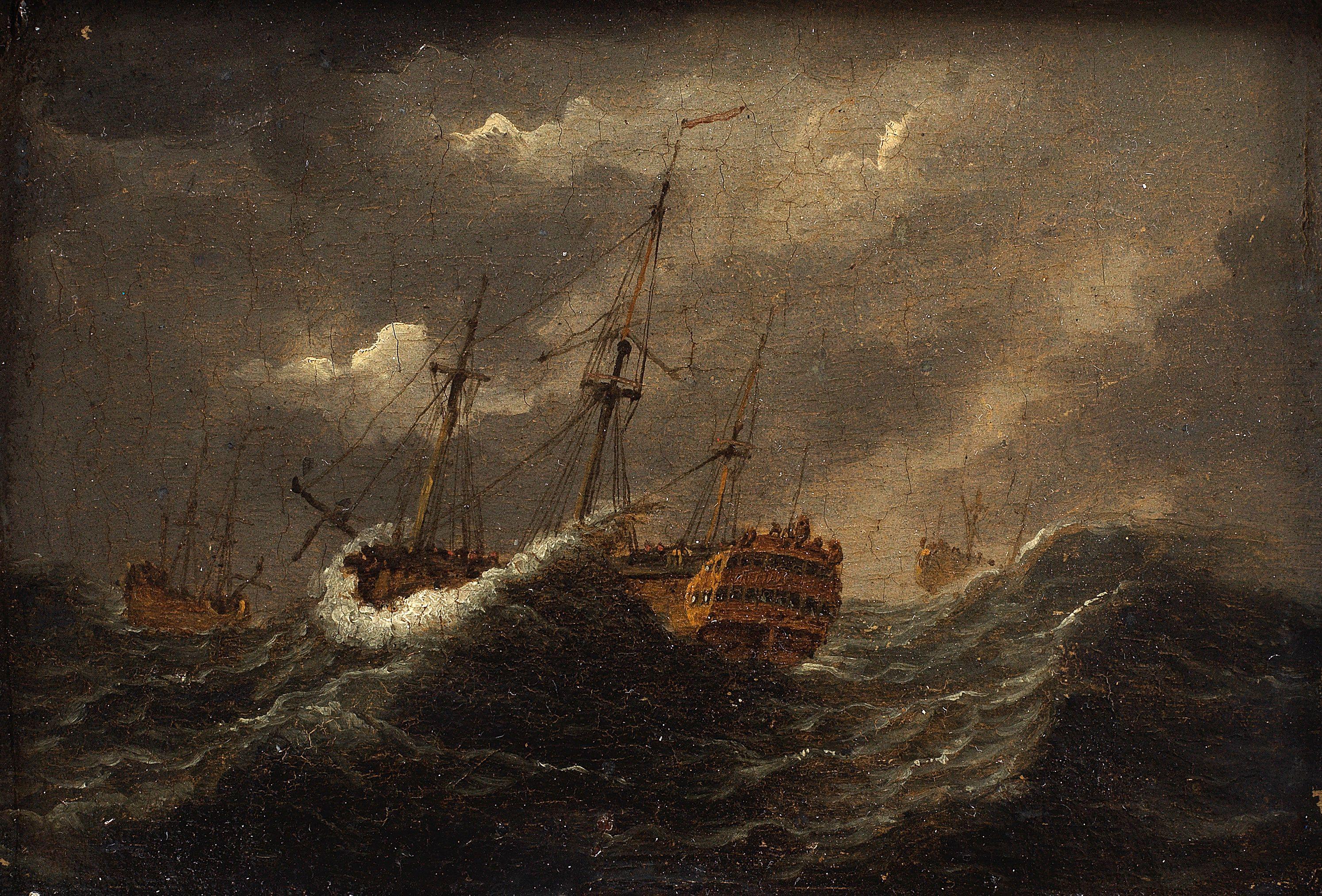 Francis Swaine - Shipping in a rough sea