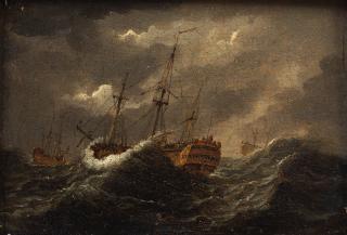 Francis Swaine - Shipping in a rough sea