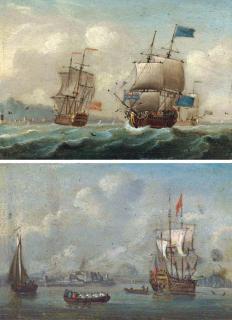 Francis Swaine - Warships Of The Fleet Off The Coast