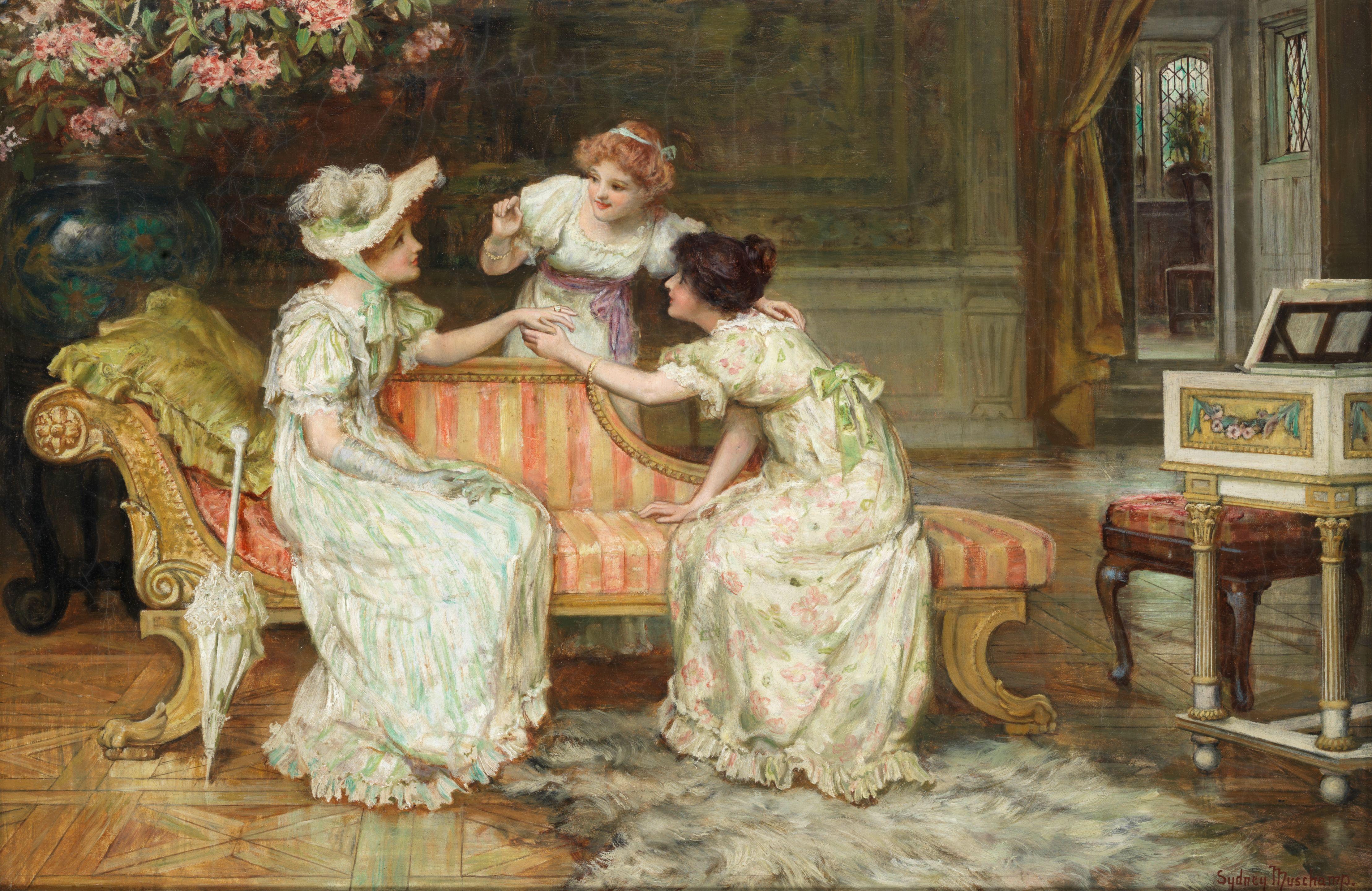 Francis Sydney Muschamp - Admiring the engagement ring