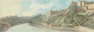 Francis Towne - Durham with a view of the castle