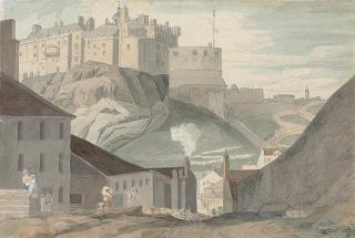 Francis Towne - Edinburgh Castle From The South
