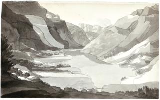 Francis Towne - Lake Of Clonthalee Near Glarus, Switzerland