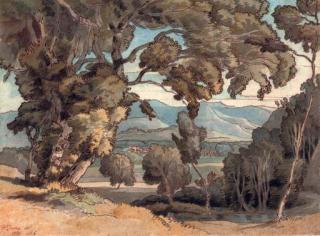 Francis Towne - View Looking Towards The Appenines, Italy
