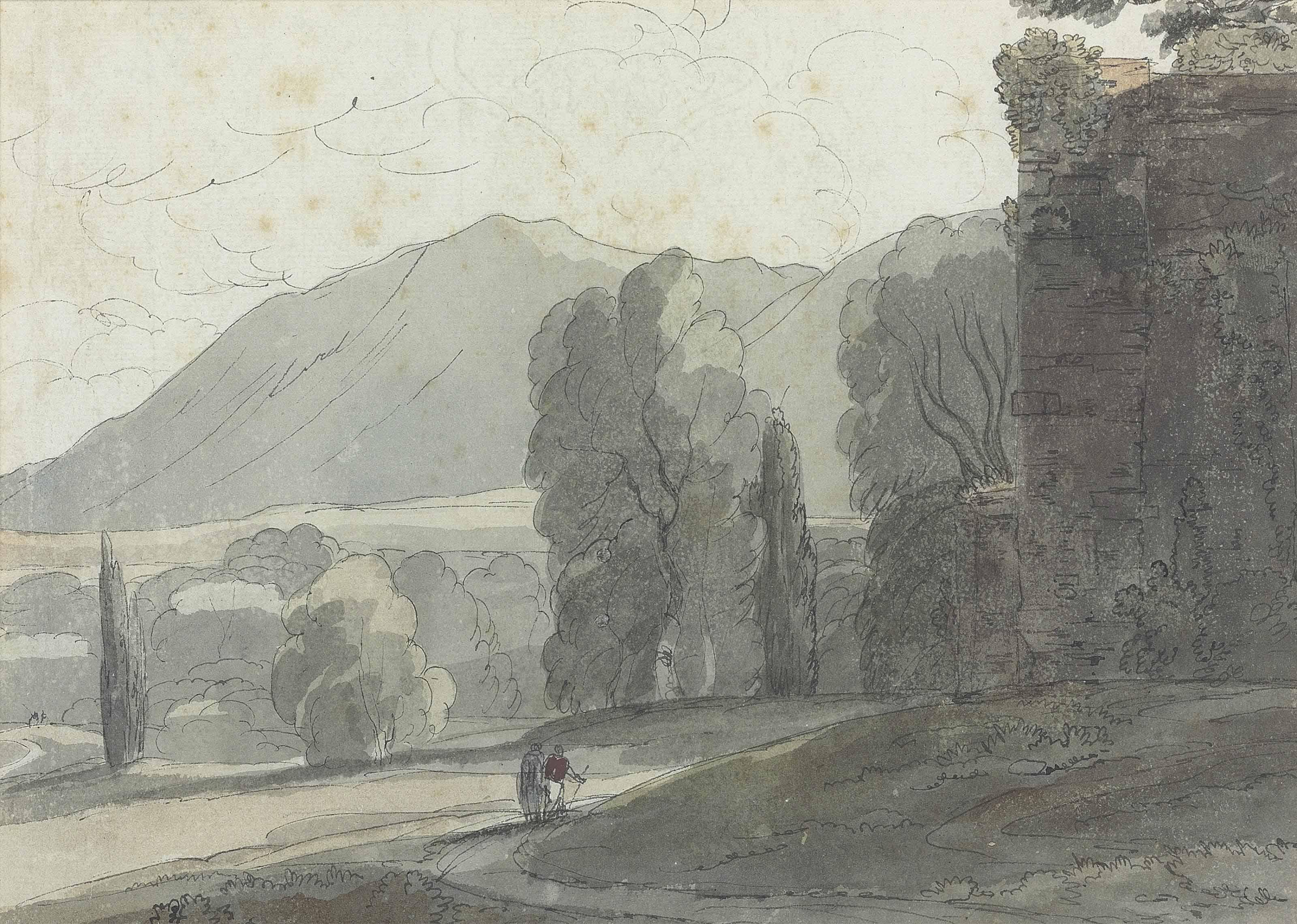 Francis Towne - Villa Adriana, Tivoli, Italy