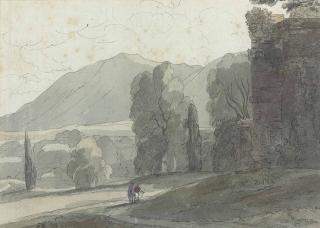 Francis Towne - Villa Adriana, Tivoli, Italy