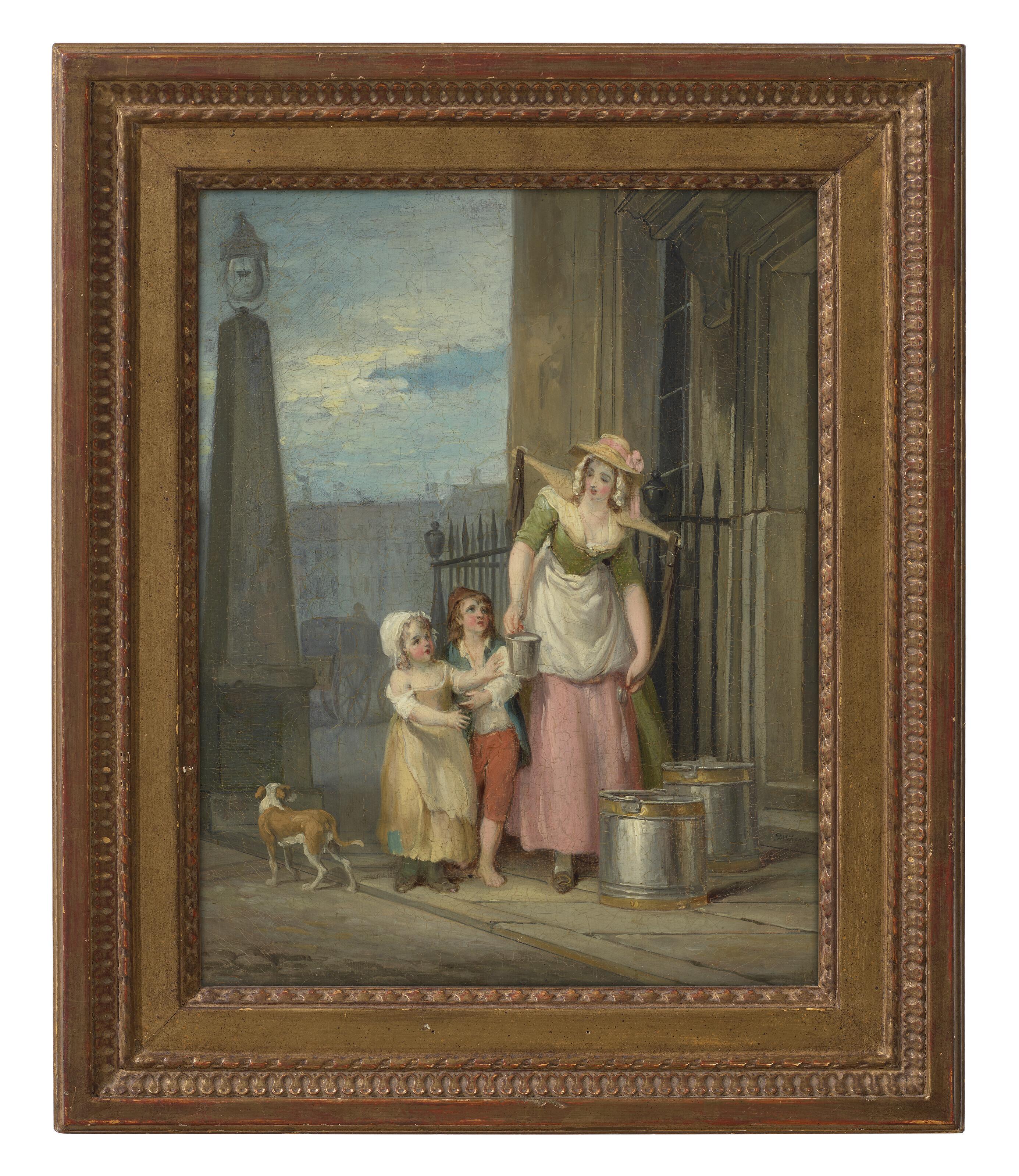 Francis Wheatley, R.A. - Milk Below Maids, from the Cries of London Series