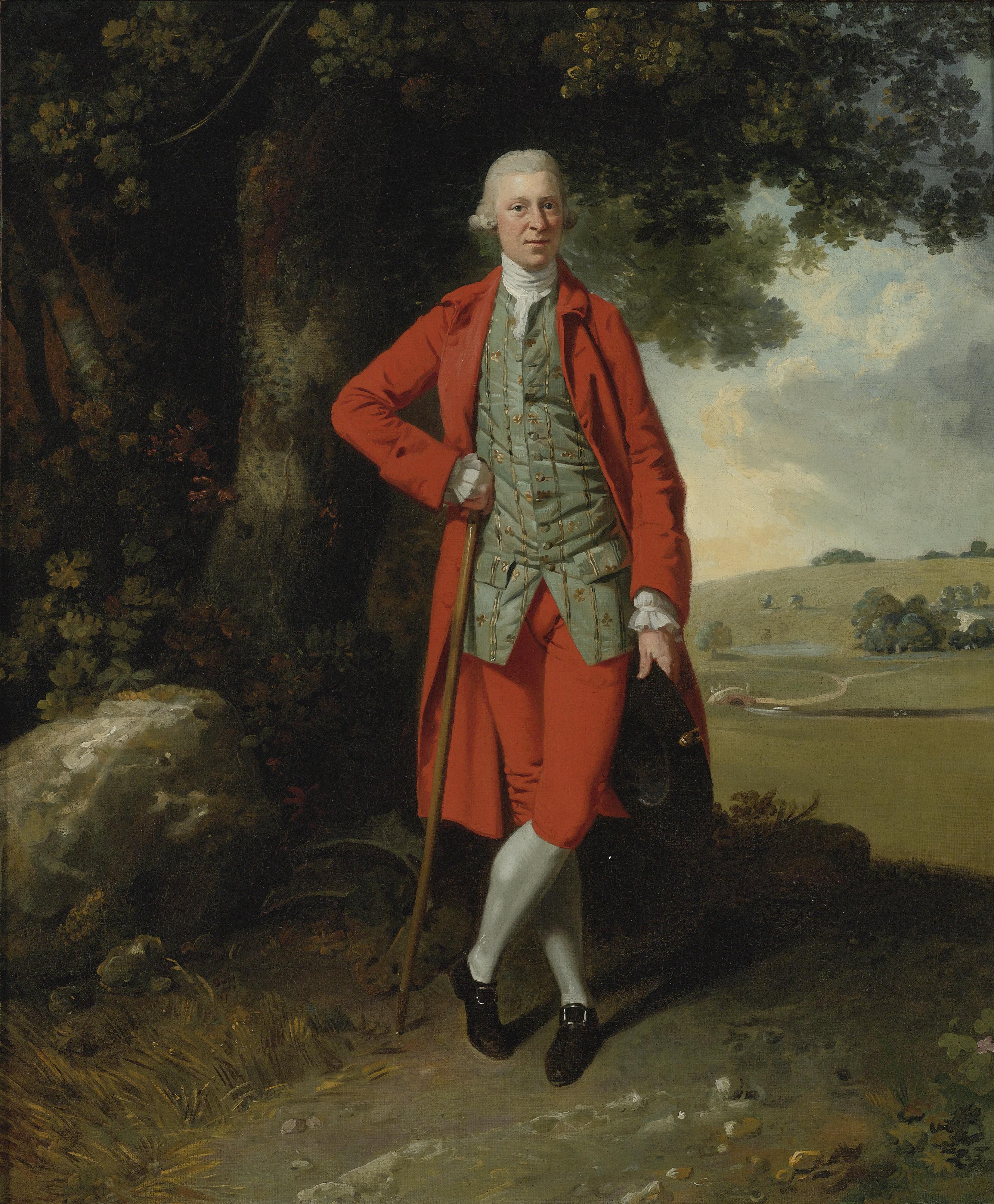 Francis Wheatley R.A. - Portrait Of A Country Squire, Said To Be Stephen Sullivan Of Ponsbourne Park
