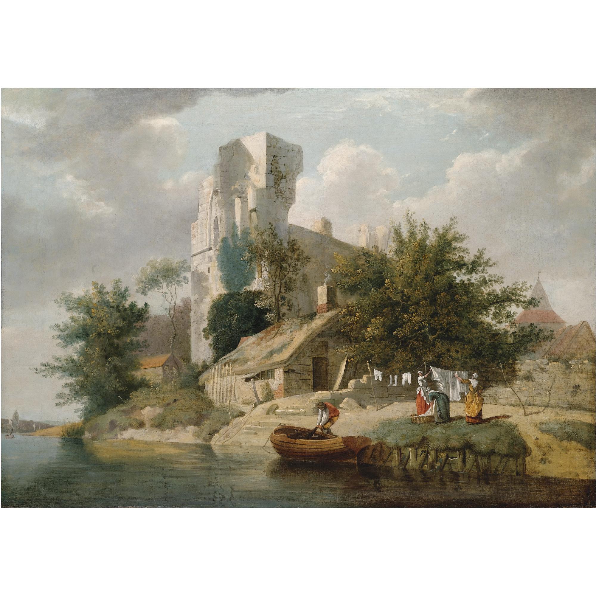 Francis Wheatley, R.A. - View On The Banks Of The Medway