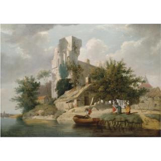 Francis Wheatley, R.A. - View On The Banks Of The Medway