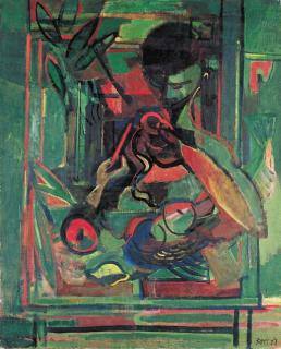 Francisco Bores - Femme mangeant une pomme